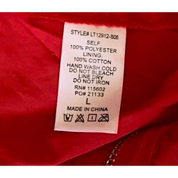 NWT LUSH WOMEN'S RED LACE CROP TOP - SIZE LARGE  ***Item: 0689 - Picture 5 of 5